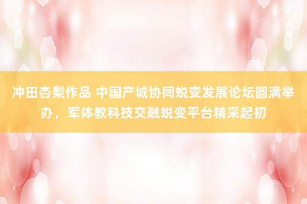 冲田杏梨作品 中国产城协同蜕变发展论坛圆满举办，军体教科技交融蜕变平台精采起初