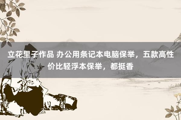 立花里子作品 办公用条记本电脑保举，五款高性价比轻浮本保举，都挺香