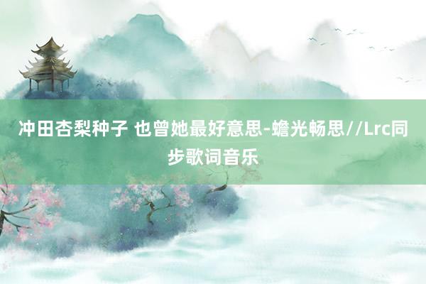 冲田杏梨种子 也曾她最好意思-蟾光畅思//Lrc同步歌词音乐