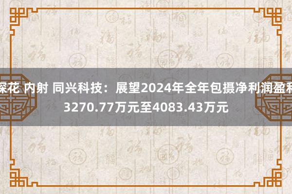探花 内射 同兴科技：展望2024年全年包摄净利润盈利3270.77万元至4083.43万元