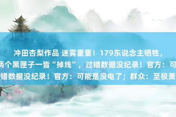 冲田杏梨作品 迷雾重重！179东说念主牺牲，韩国客机撞毁前4分钟两个黑匣子一皆“掉线”，过错数据没纪录！官方：可能是没电了；群众：至极萧疏