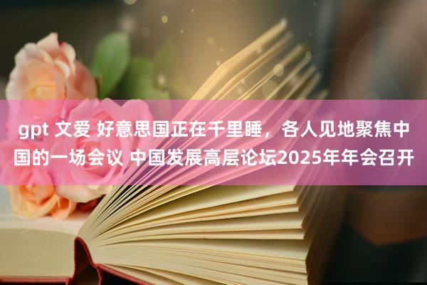 gpt 文爱 好意思国正在千里睡，各人见地聚焦中国的一场会议 中国发展高层论坛2025年年会召开