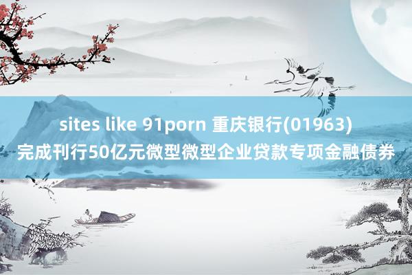 sites like 91porn 重庆银行(01963)完成刊行50亿元微型微型企业贷款专项金融债券