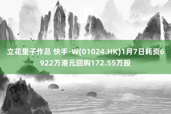 立花里子作品 快手-W(01024.HK)1月7日耗资6922万港元回购172.55万股
