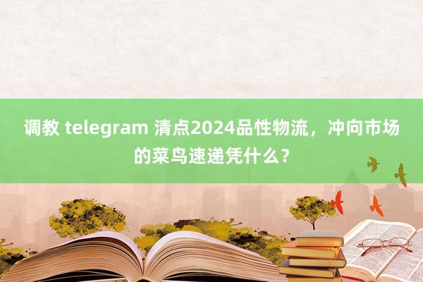 调教 telegram 清点2024品性物流，冲向市场的菜鸟速递凭什么？