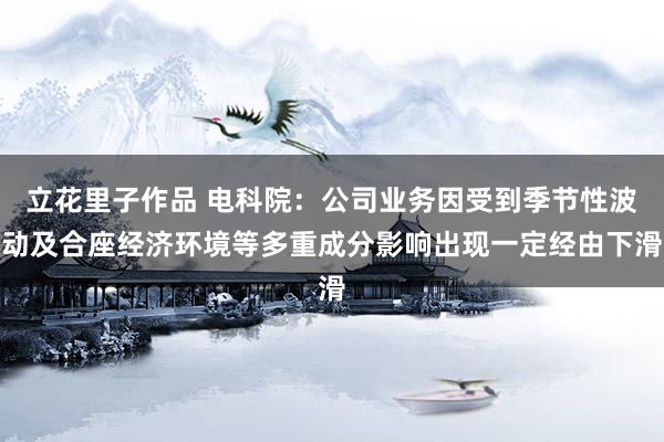立花里子作品 电科院：公司业务因受到季节性波动及合座经济环境等多重成分影响出现一定经由下滑